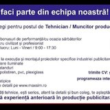 Muncitor in atelier productie publicitara